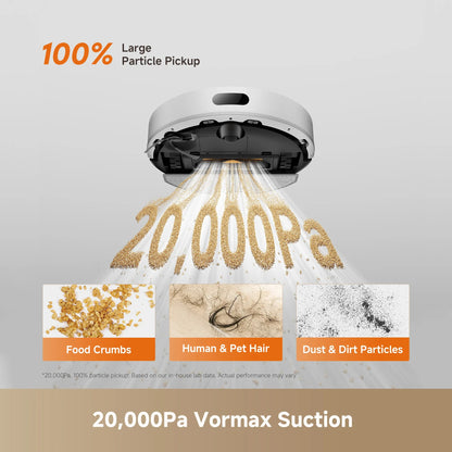 20,000Pa Vormax suction power
