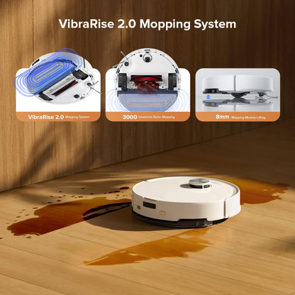 Roborock Q10 S5+ white mopping detail