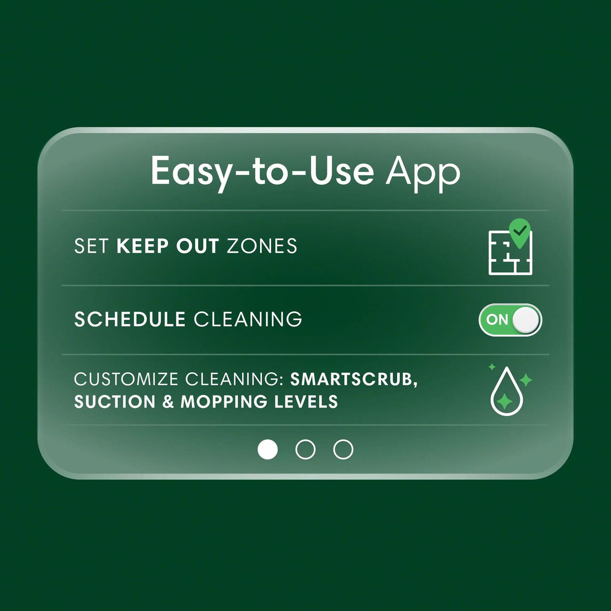 Close-up of the Roomba 105 Combo 4-stage cleaning system