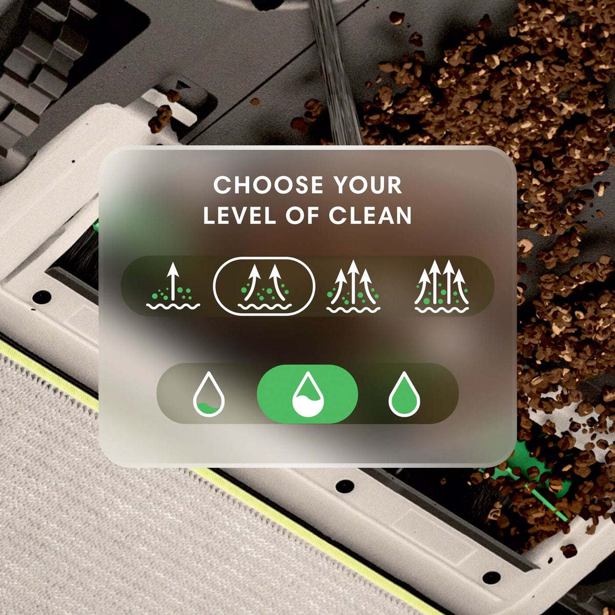 Roomba Home App control screen for custom cleaning